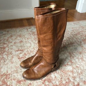 Brown leather Frye boots